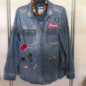 American Eagle denim shirt VGUC